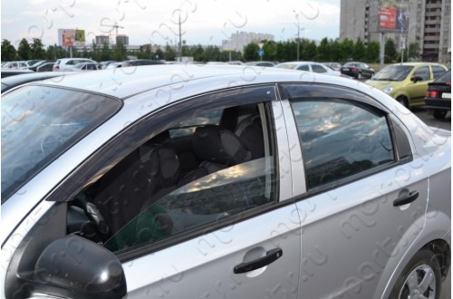 Дефлекторы окон Chevrolet Aveo I седан