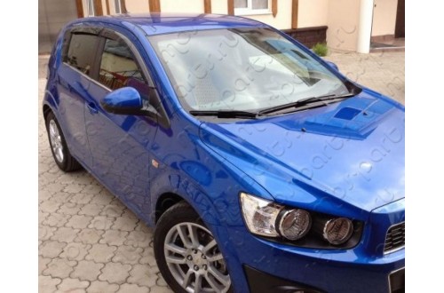 Дефлекторы окон Chevrolet Aveo 2 хэтчбек