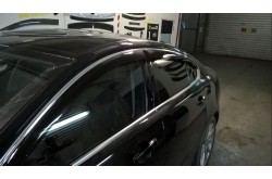 Дефлекторы боковых окон с хромированным молдингом Jaguar XF I