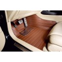 Коврики из экокожи Skoda Superb коричневые